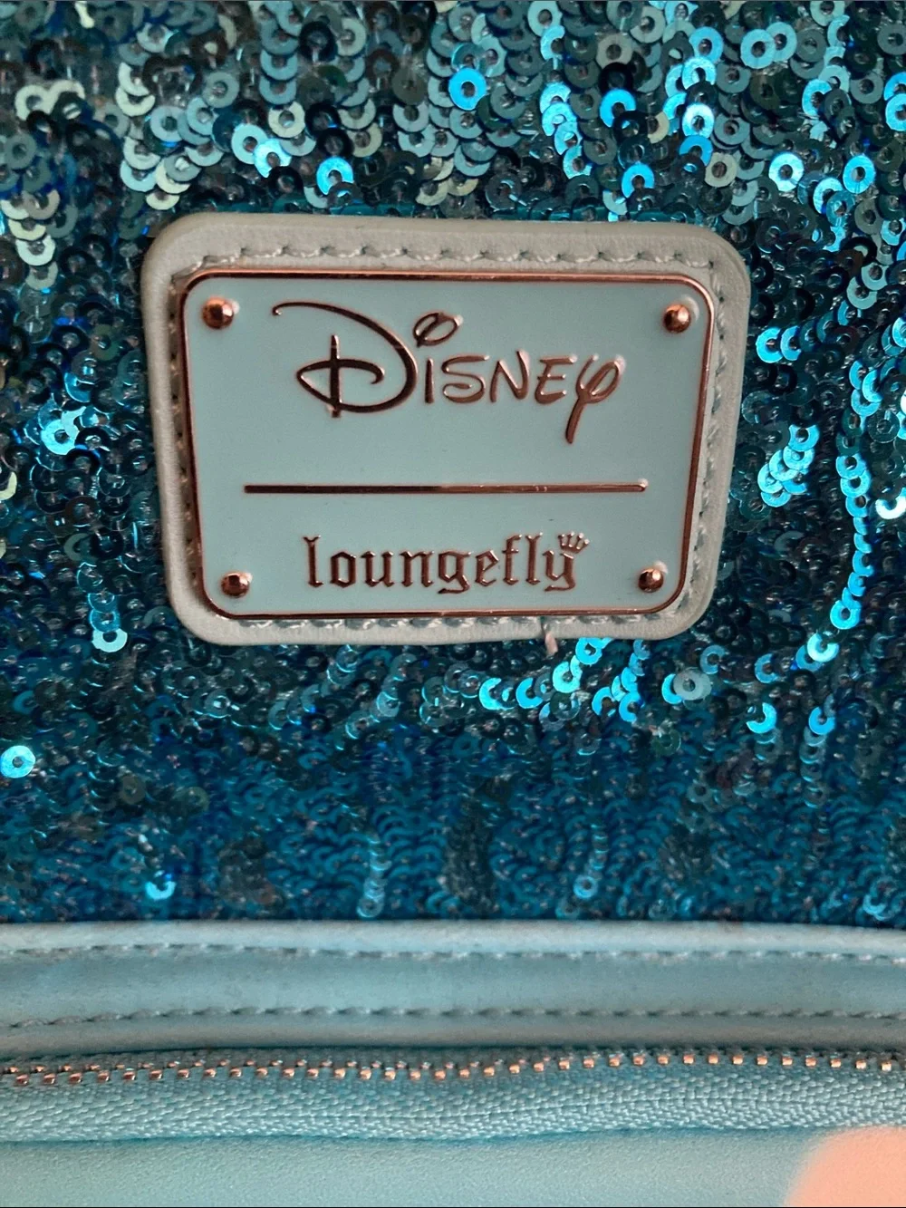 Loungefly + Disney Blue Sequin Dumbo “Soar” Backpack